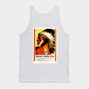 The Chief is Still Chief Natives California & Southern Arizona Santa Fe Vintage Rail Tank Top